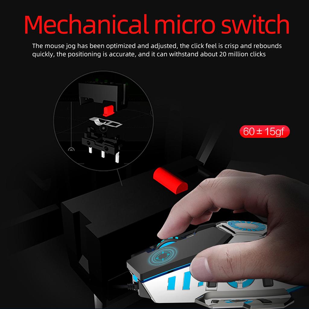 USB Wired Professional Gaming Mouse Ergonomic Programmable Optical Mice