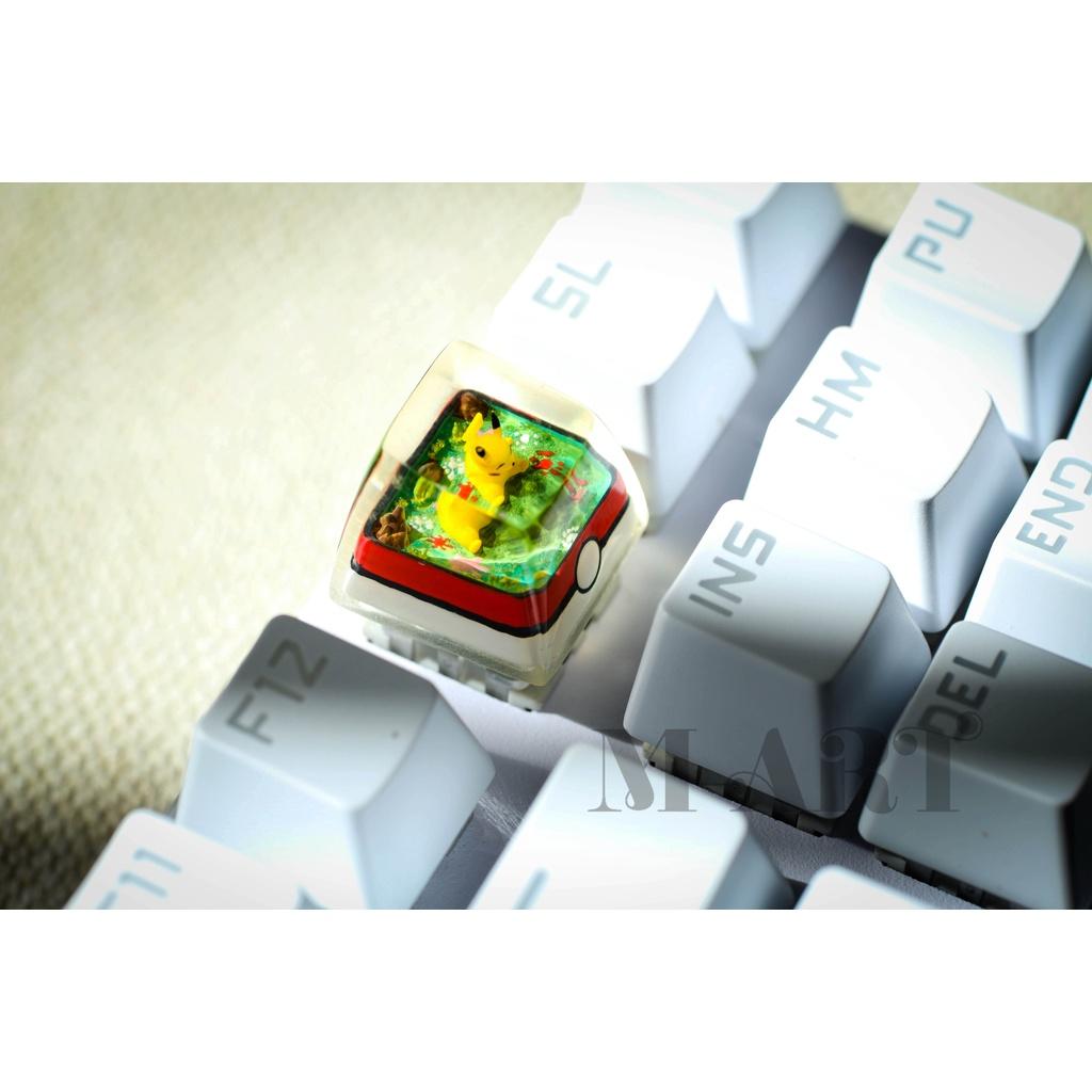 Nút dành cho bàn phím cơ resin Pokemon Pikachu siêu dễ thương - Pikachu Pokemon Keycaps