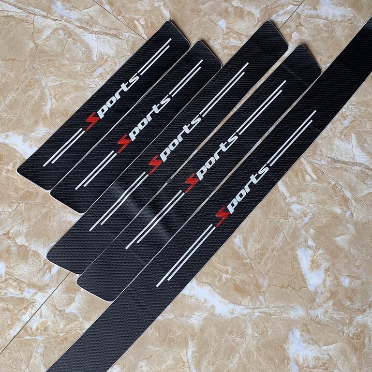 Nẹp Dán Vân Carbon Chống Trầy Xước Bảo Vệ Bậc Cửa Xe Hơi/ Bảo Vệ Cốp Sau Xe Hơi Cho Nhiều Hãng Xe
