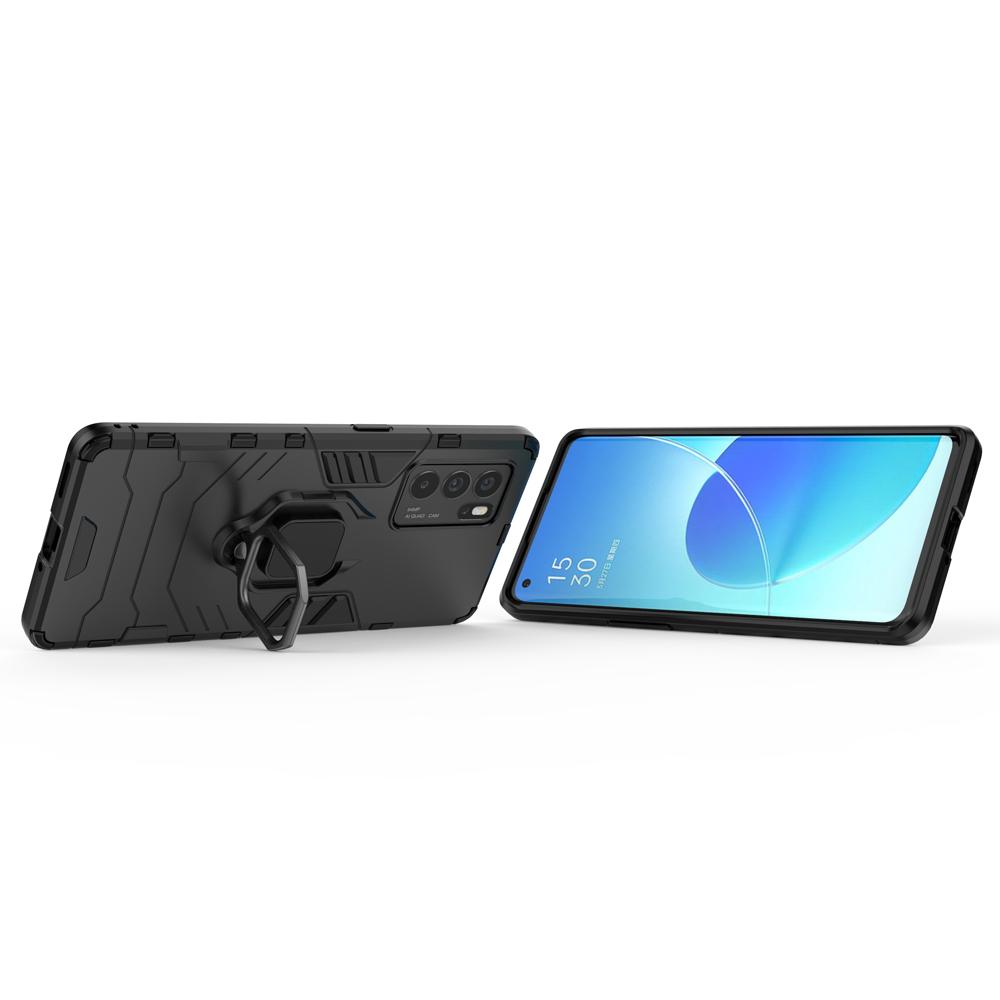 Ốp lưng dành cho Oppo Reno 6 Reno6 Z Reno6 Pro 5G chống sốc iron man kèm nhẫn iring Bảo vệ camera và chống xem video tiện lợi