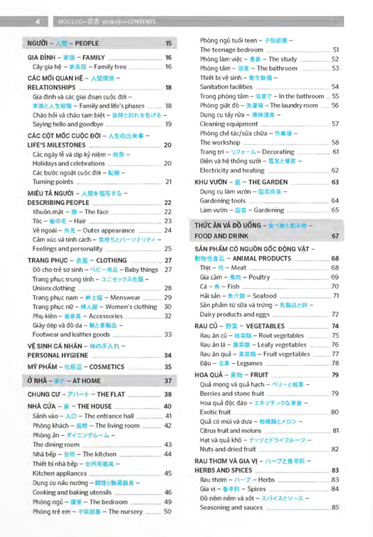 Sách PONS GENERAL REFERENCE – TRILINGUAL VISUAL DICTIONARY Vietnamese–Japanese–English