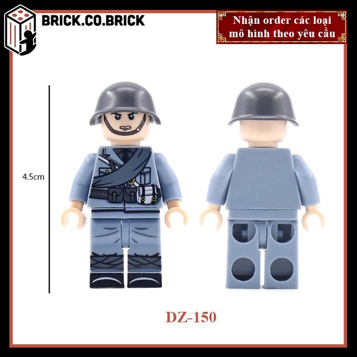 Đồ chơi Lắp ráp minifig Lính Pháp thế chiến 2 Quân đội Chiến tranh World War WW2 Army DZ150