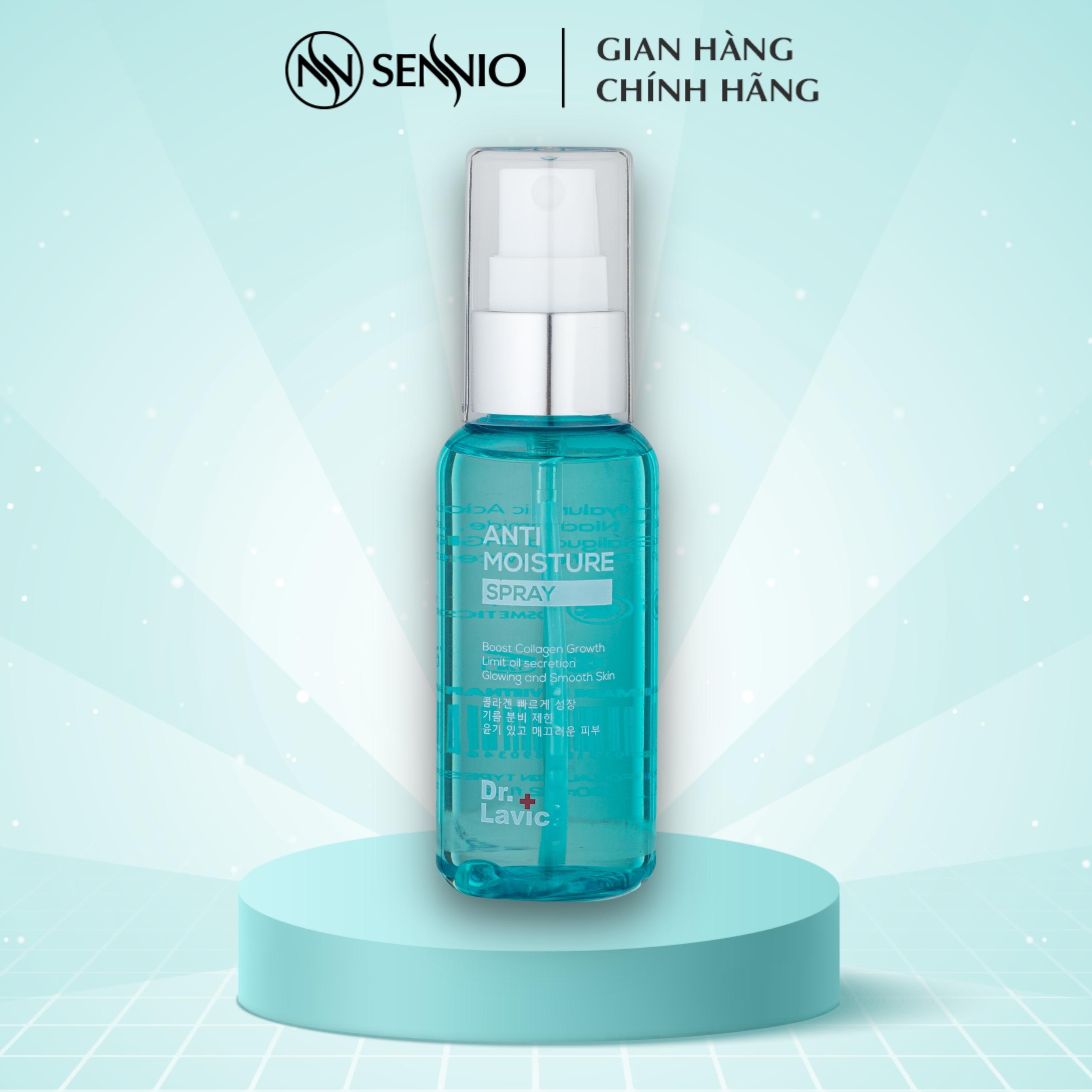 Xịt khoáng mặt Dr.Lavic Anti Moisture dưỡng ẩm làm dịu da công nghệ USA 60ml DR934