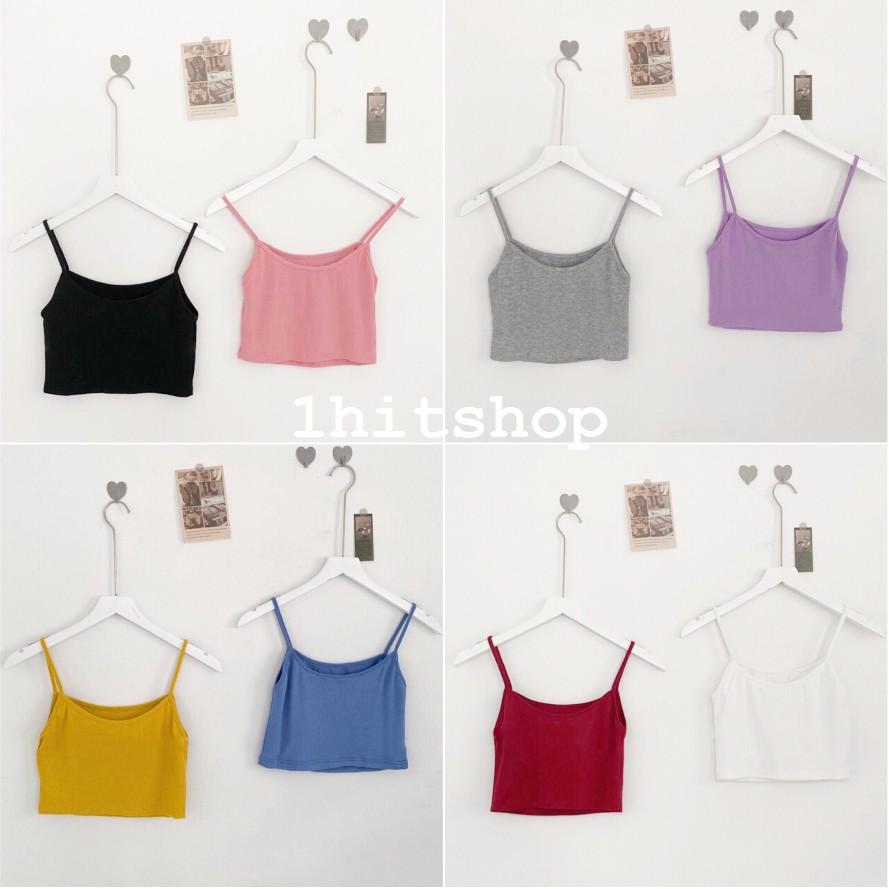 Áo Thun CROPTOP 2 DÂY CICI Ulzzang Nữ (Dưới 55kg) 1hit_unisex