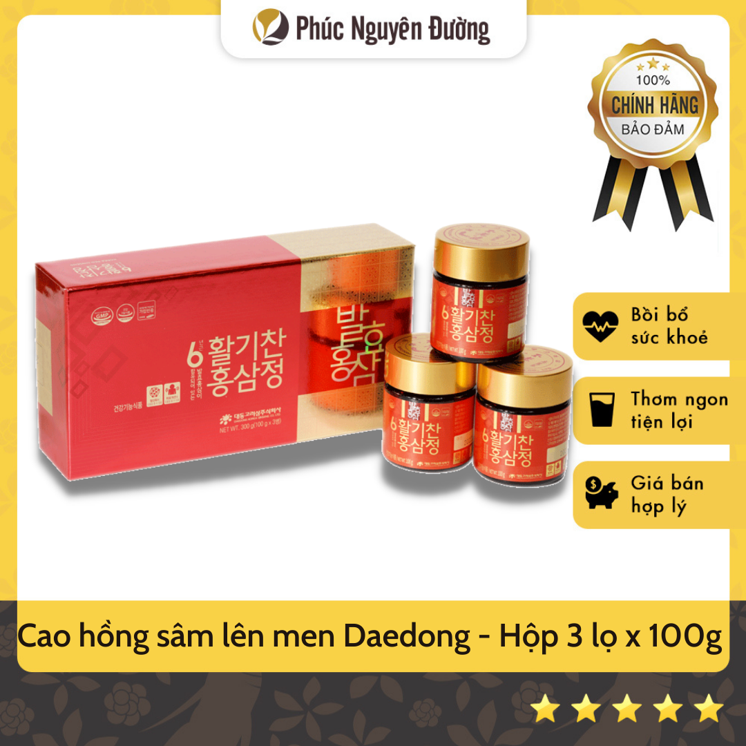 Cao hồng sâm Hàn Quốc 6 năm tuổi lên men 300gram