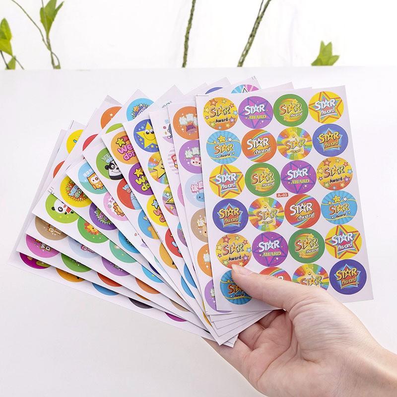 Bộ 10 tấm sticker dán đánh giá dễ thương nguồn hàng buôn sỉ