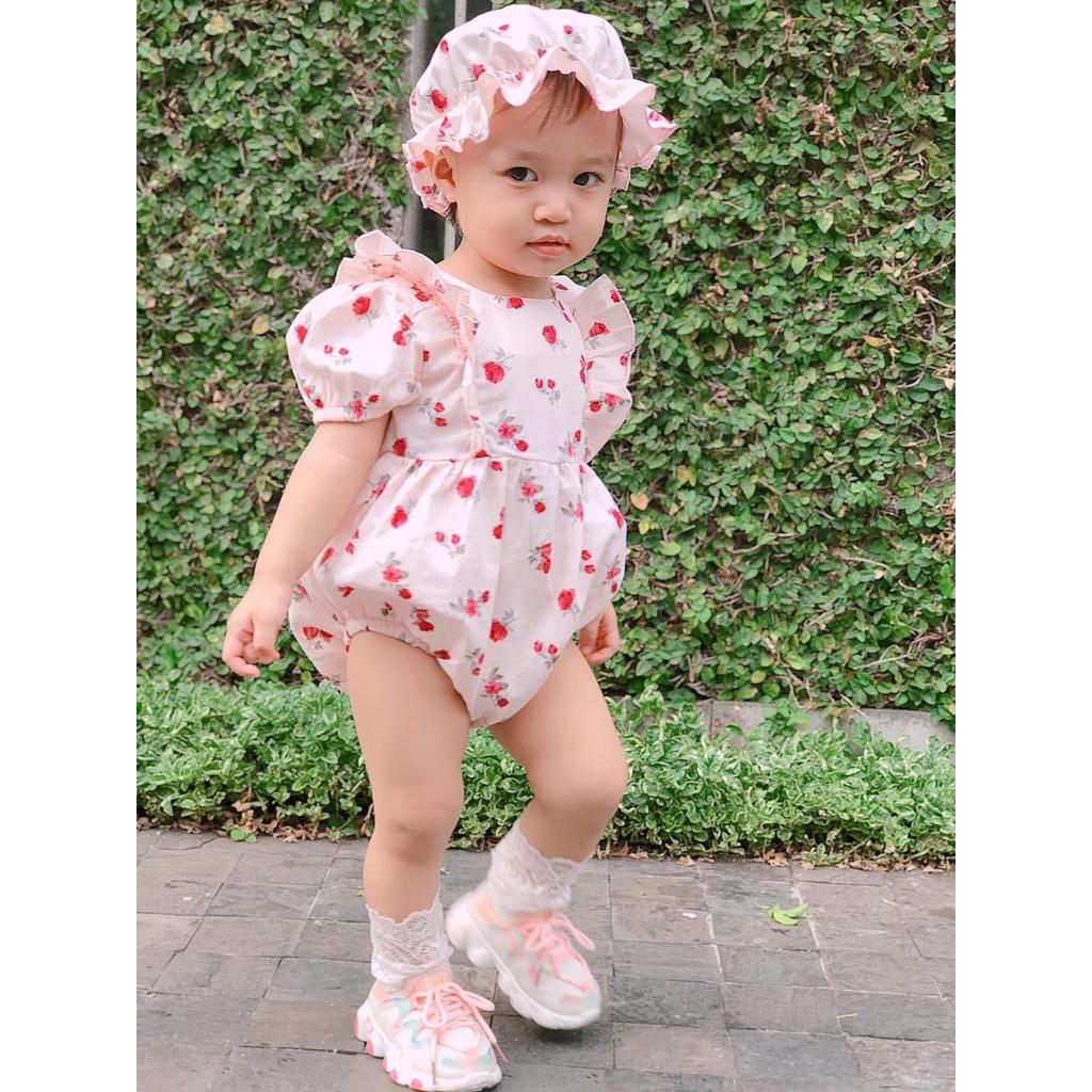 body bé gái - Bodysuit cho bé từ 5-13kg hàng thiết kế. Set body cho bé thiết kế đẹp, thoáng mát (Mẫu V33)