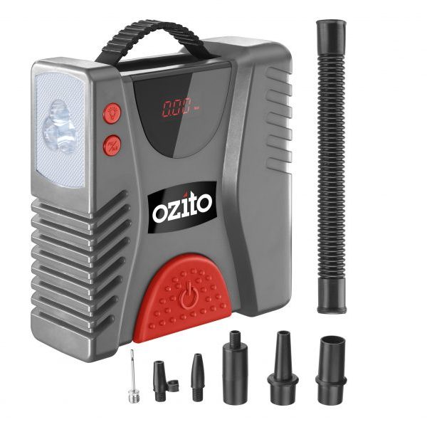 MÁY BƠM HƠI DÒNG 12V-10A BẢNG HIỂN THỊ ĐIỆN TỬ DMC-1000 OZITO HÀNG MỚI 100% NHẬP KHẨU AUSTRALIA
