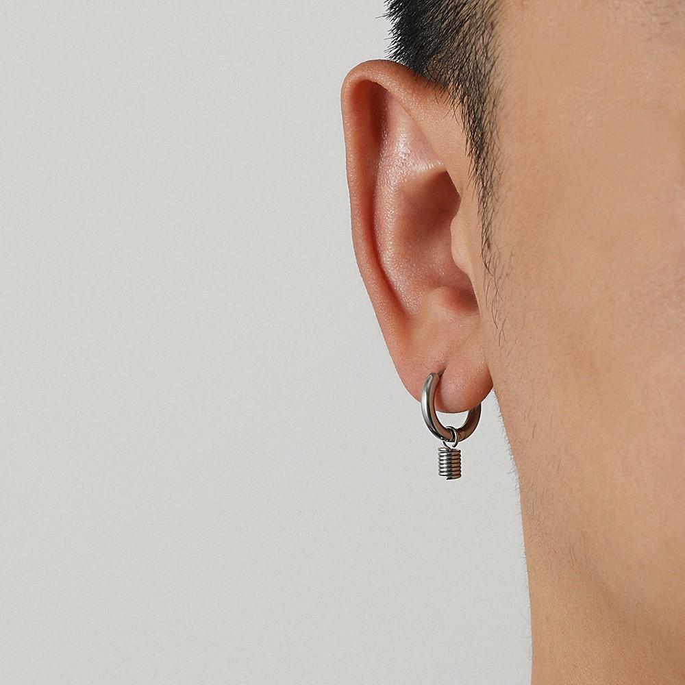 Bông tai nam nữ kiểu dáng đơn giản thời trang Hàn Quốc