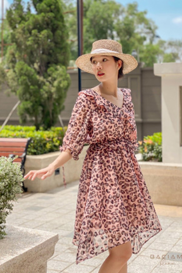 Bel Pink Dress - Beo Đen