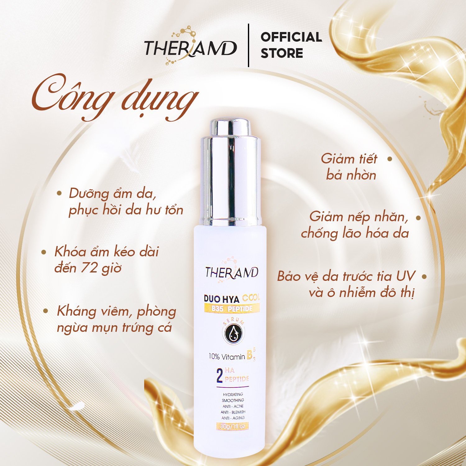 Tinh chất phục hồi chống lão hóa TheraMD Dou Hya Cool B35 Peptide Serum