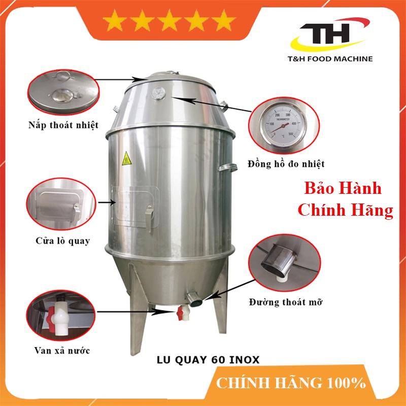 Lò quay vịt, lò quay gà vịt Inox phi 60