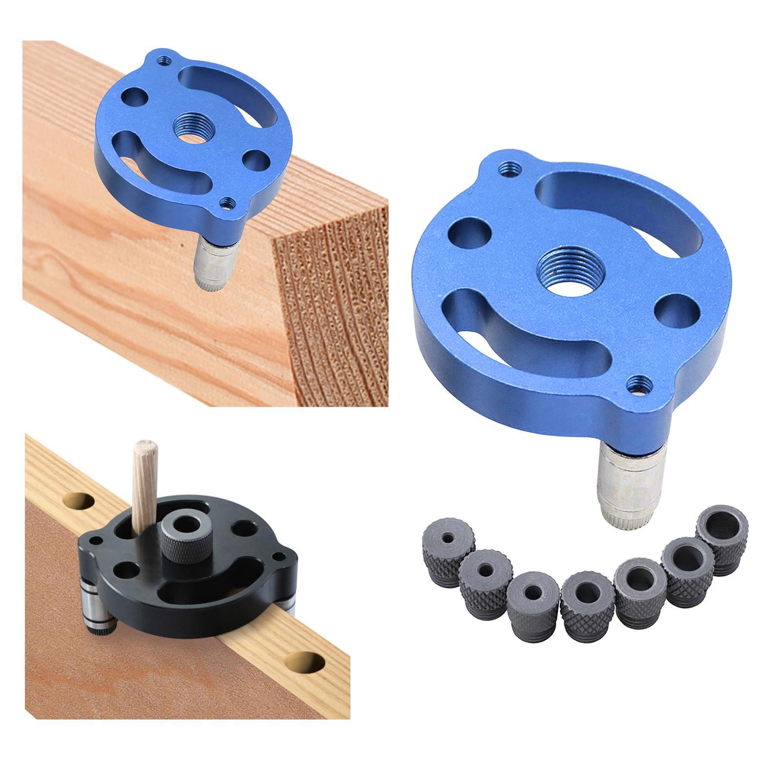 3 Set 2-10mm Self-Centering Doweling Jig Set Vertical Hole Puncher Locator