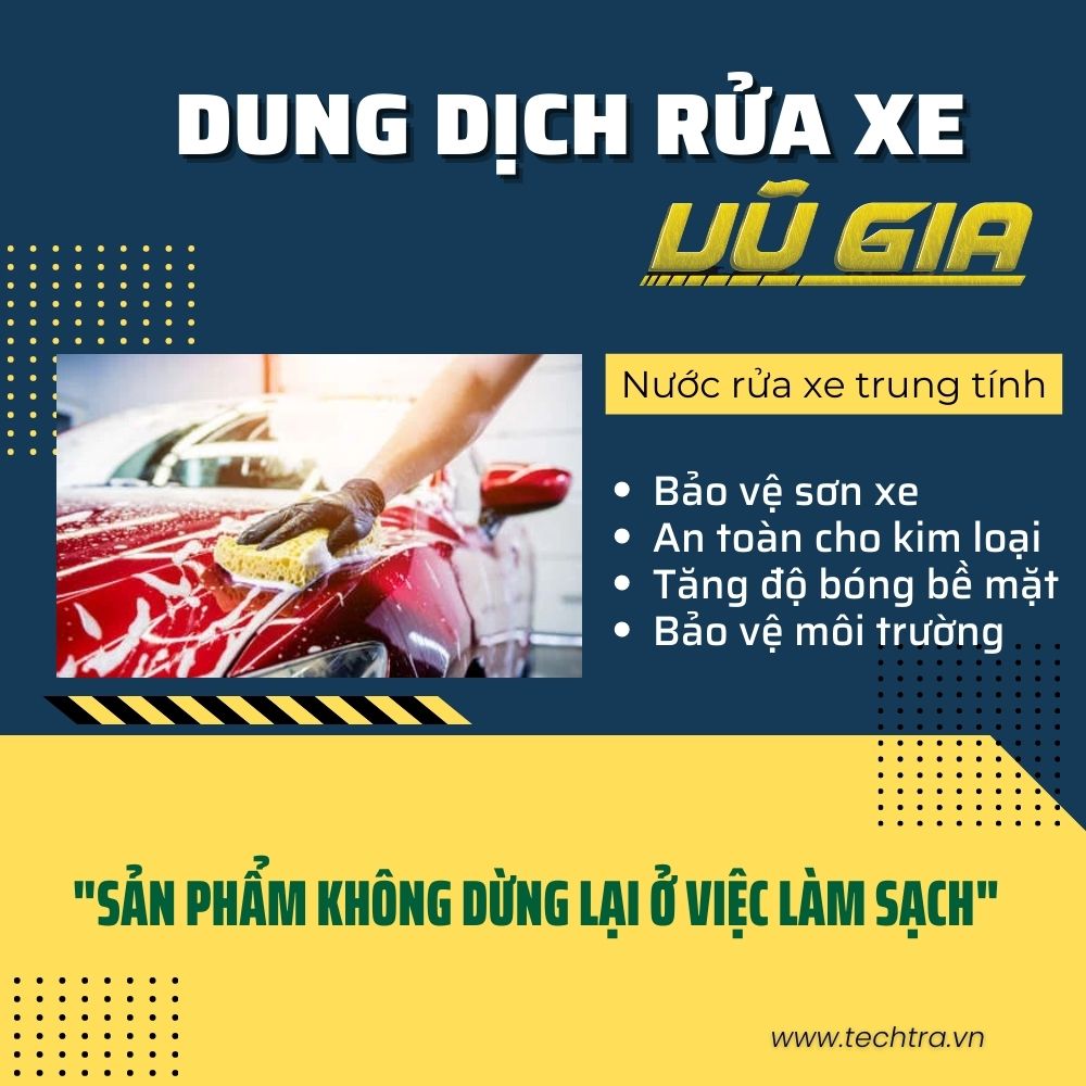 Nước rửa xe không chạm UNITECH V3 (1 lít) | Xà phòng rửa ô tô, xe máy pH trung tính bảo vệ màu sơn