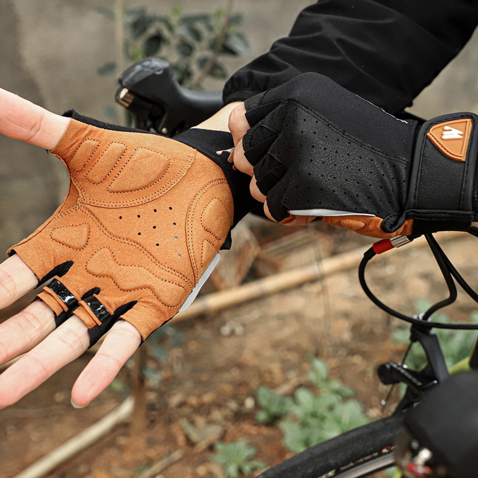 Sports Cycling Gloves Bike Half Finger Gloves 16.7x9.2cm