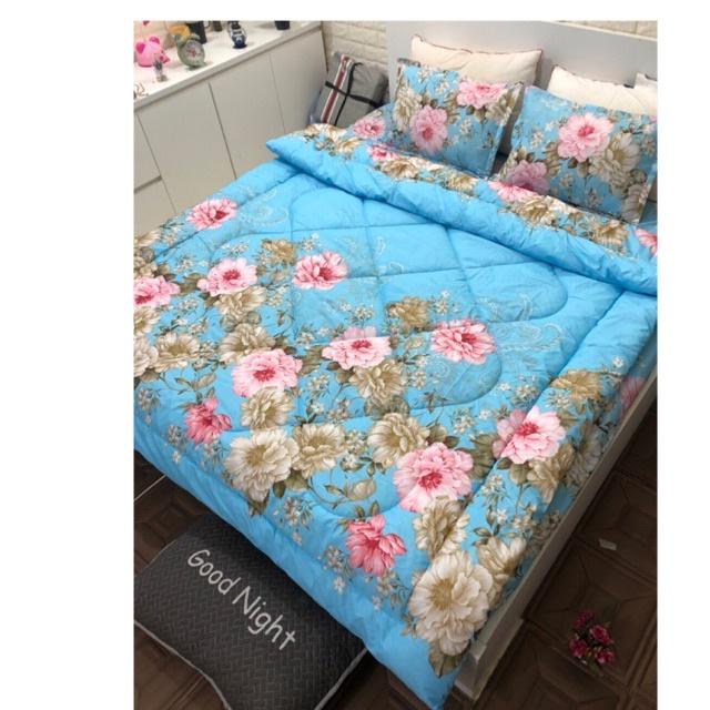 Set 5 Món Mền Phao Drap Gối Gồm 1 Mền Phao 2 áo gối 1 áo gối ôm 1 Drap Bọc Đủ Kích Thước album02