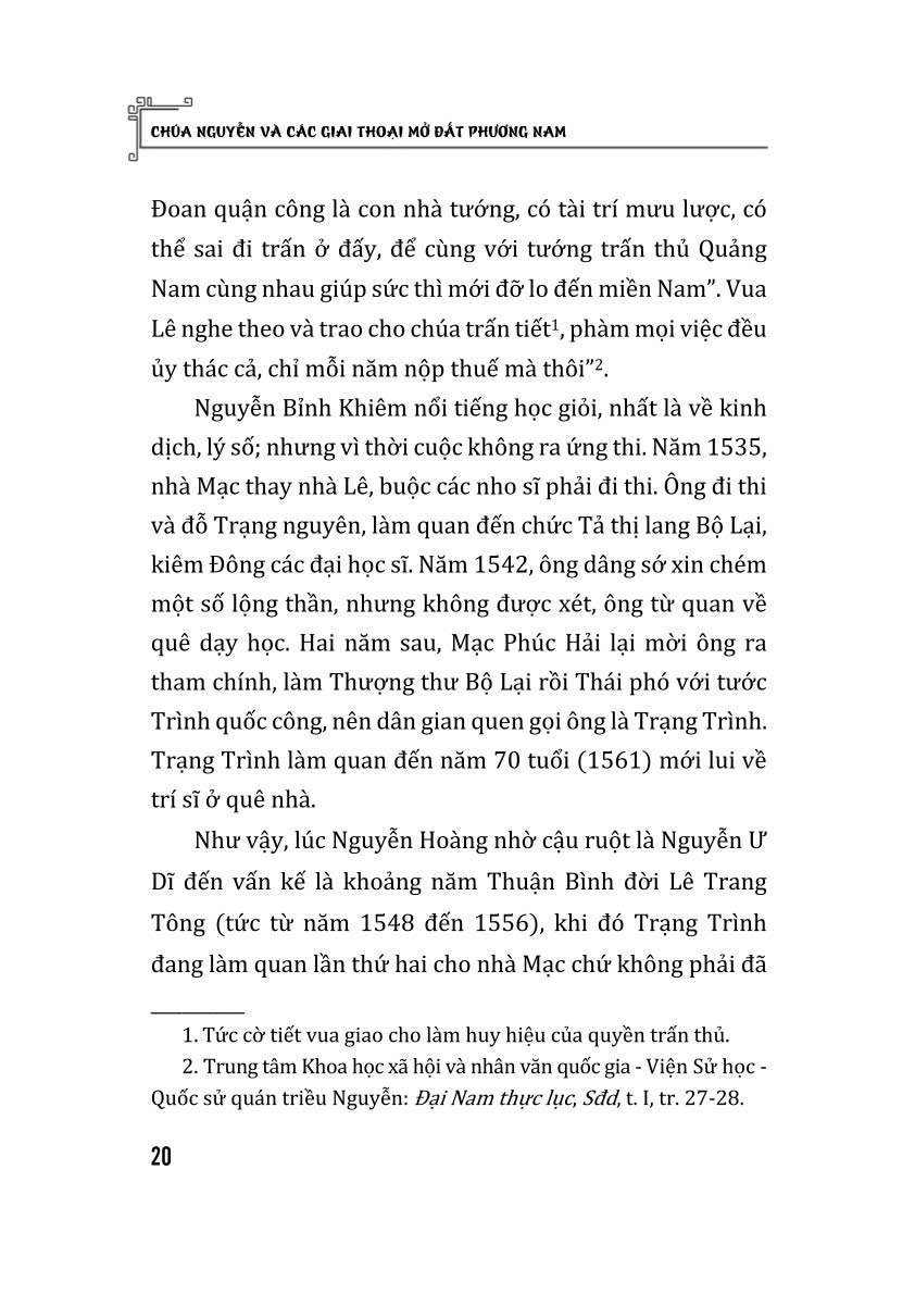 Chúa Nguyễn và các giai thoại mở đất phương Nam