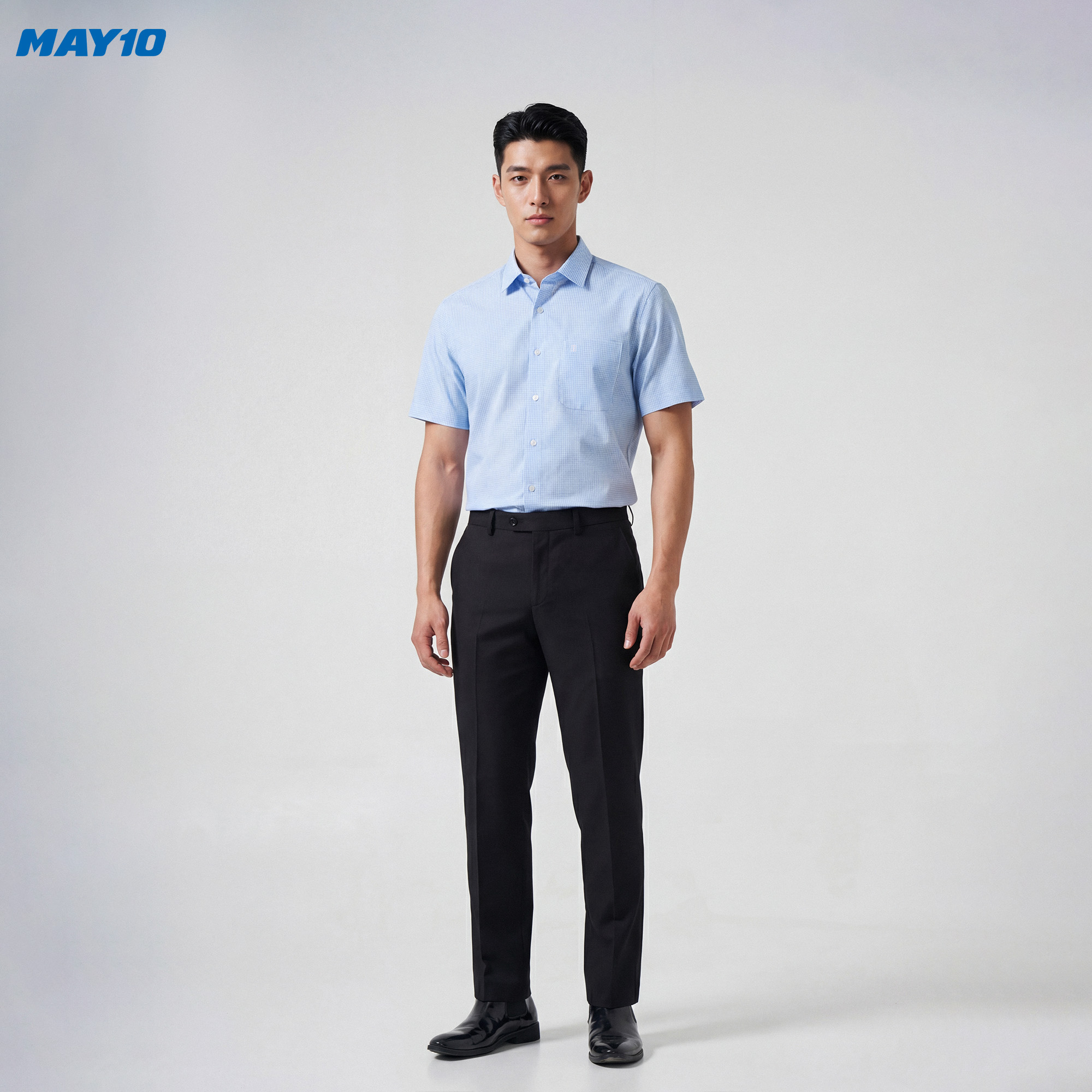 Áo Sơ mi nam cộc tay May 10 form RegularFit mã 010126012 15