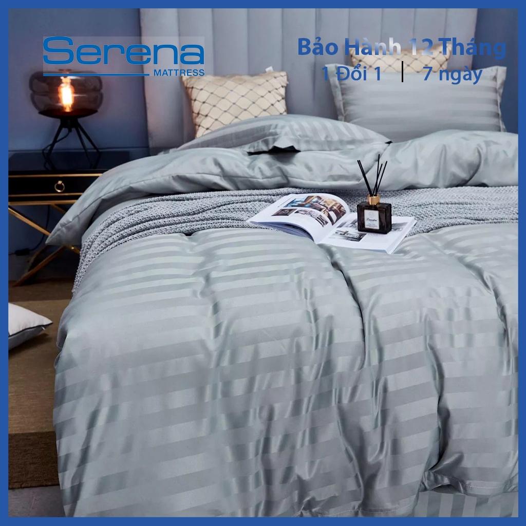 Ga Trải Giường Drap Cotton Lụa 3F SERENA Cao Cấp Bộ 5 Món Set Vỏ Chăn Ga Gối – Hệ Thống Nệm