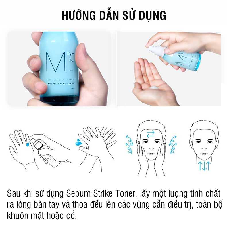 Serum kiềm dầu và dưỡng ẩm dành cho nam MdoC Sebum Strike Serum 100ml Tinh chất dưỡng ẩm và kiểm soát tiết dầu JN-MSR01