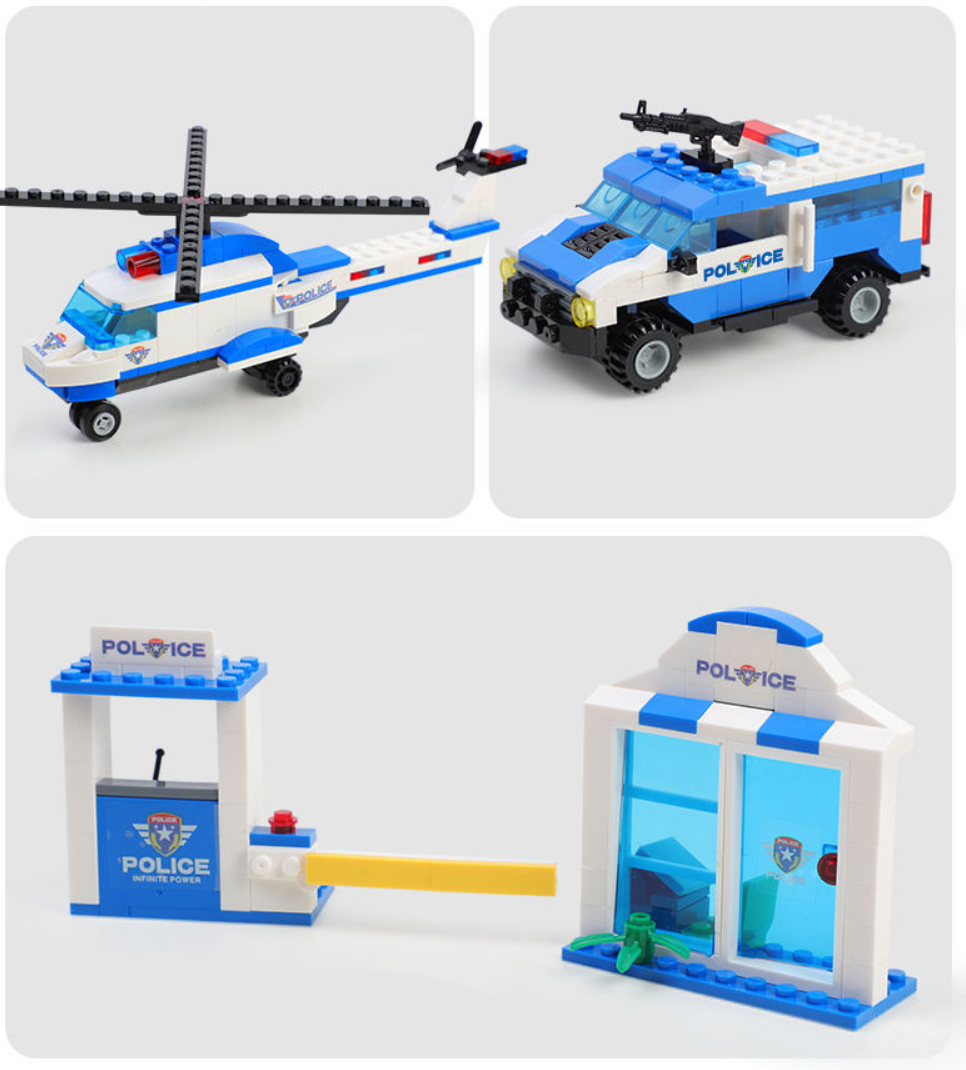 - Bộ Đồ Chơi Lắp Ghép xếp hình Xe Cảnh Sát SWAT, Máy Bay Trực Thăng –Trụ Sở Chỉ Huy POLICE CITY