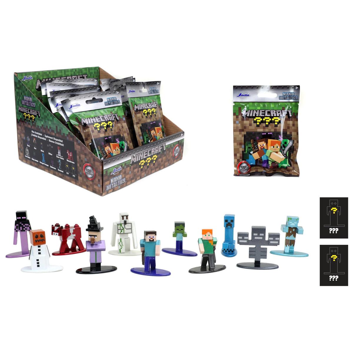 Đồ Chơi Mô Hình Sưu Tầm Minecraft 1.65 Inch - Nano Metalfigs Blind Bag - Jada Toys (Bao Bìa Giao Ngẫu Nhiên) (Mẫu Sản Phẩm Bên Trong Là Ngẫu Nhiên)