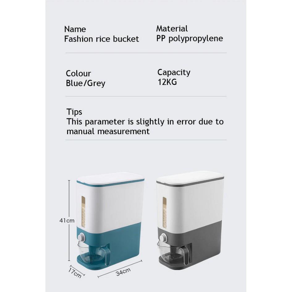 Thùng gạo nhà bếp thiết kế thông minh thế hệ mới an toàn cho sức khỏe gia đình