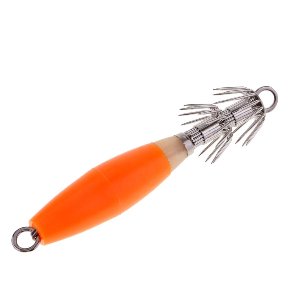 5pcs Sea Fishing Squid Octopus Hook Saltwater Fishing Lure Hard Bait