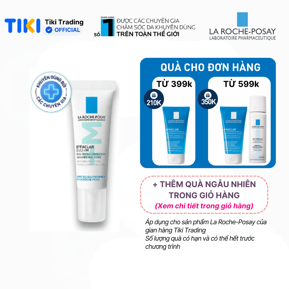 Kem dưỡng giảm mụn nhanh 8 giờ La Roche-Posay Effaclar Duo+ M 7.5ml