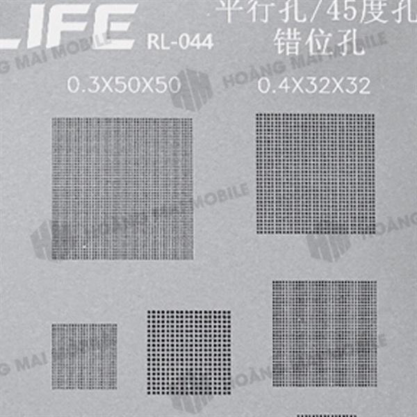 Vỉ đa năng chân chéo, chân thẳng RELIFE RL-044 BGA stencils/0.3/0.35/0.4/0.5/0.12MM