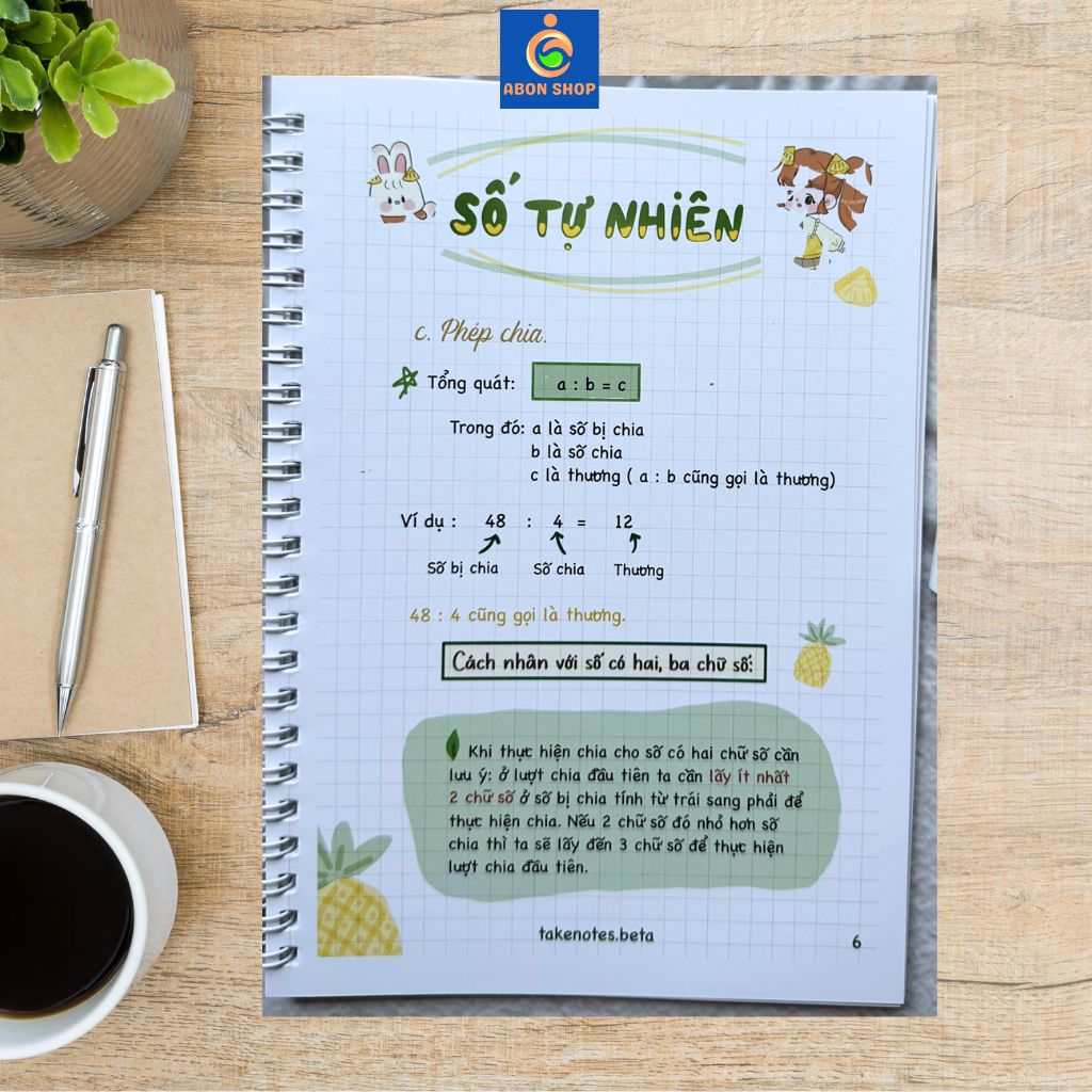 Sổ tay Takenote Toán Văn Anh Tổng Hợp Kiến Thức Cho Học Sinh Lớp 4 Và Lớp 5 )