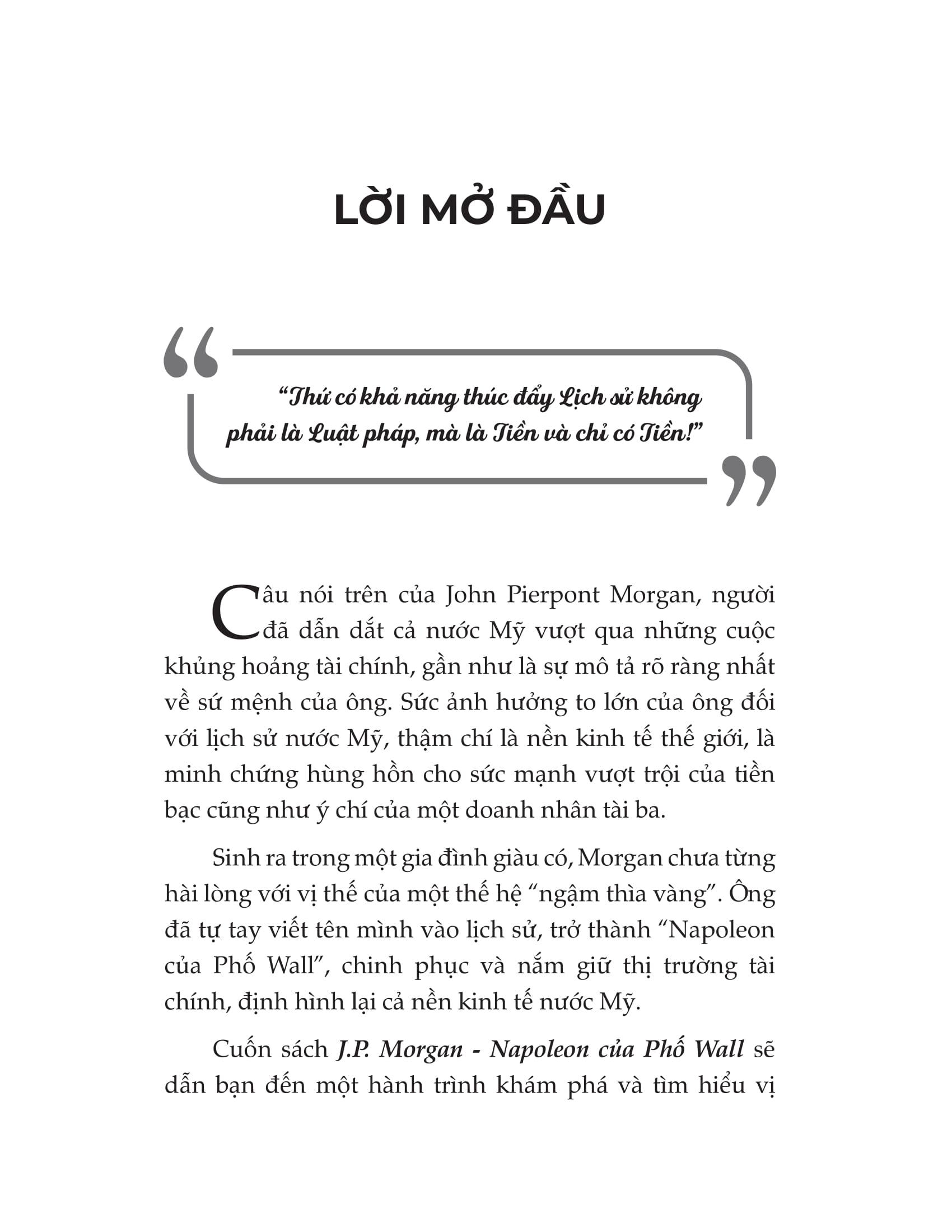 Sách - Đại Tư Bản Mỹ - J.P. Morgan - Napoleon Của Phố Wall