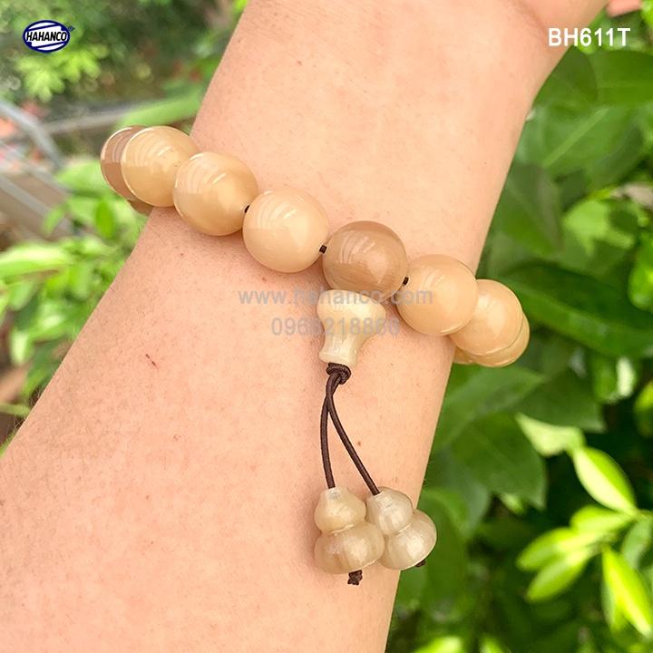 Vòng tay Sừng bò Châu Phi Hồ Lô (BH611T) Mang Đến May Mắn và Bình An Cho Bạn - Bracelet of HAHANCO