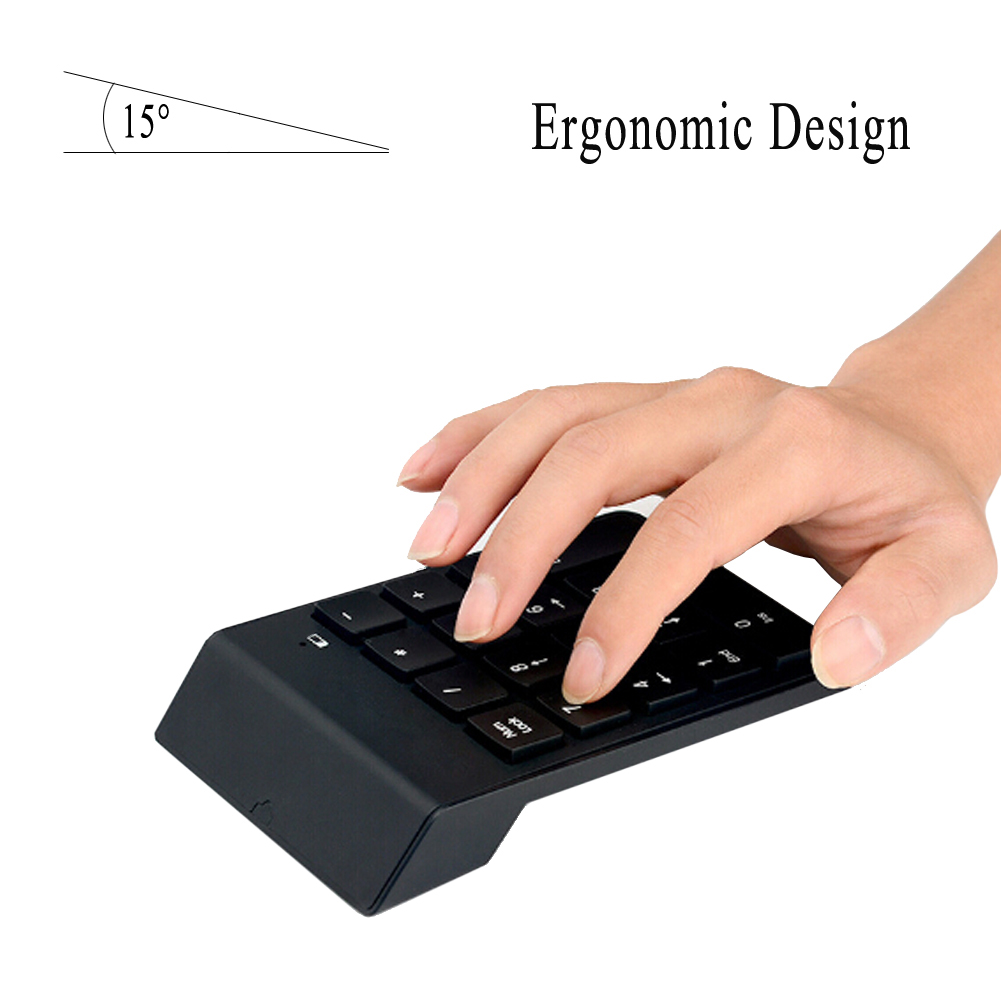 Bàn phím số không dây cho laptop Mini Number Keyboard - Hàng Nhập Khẩu