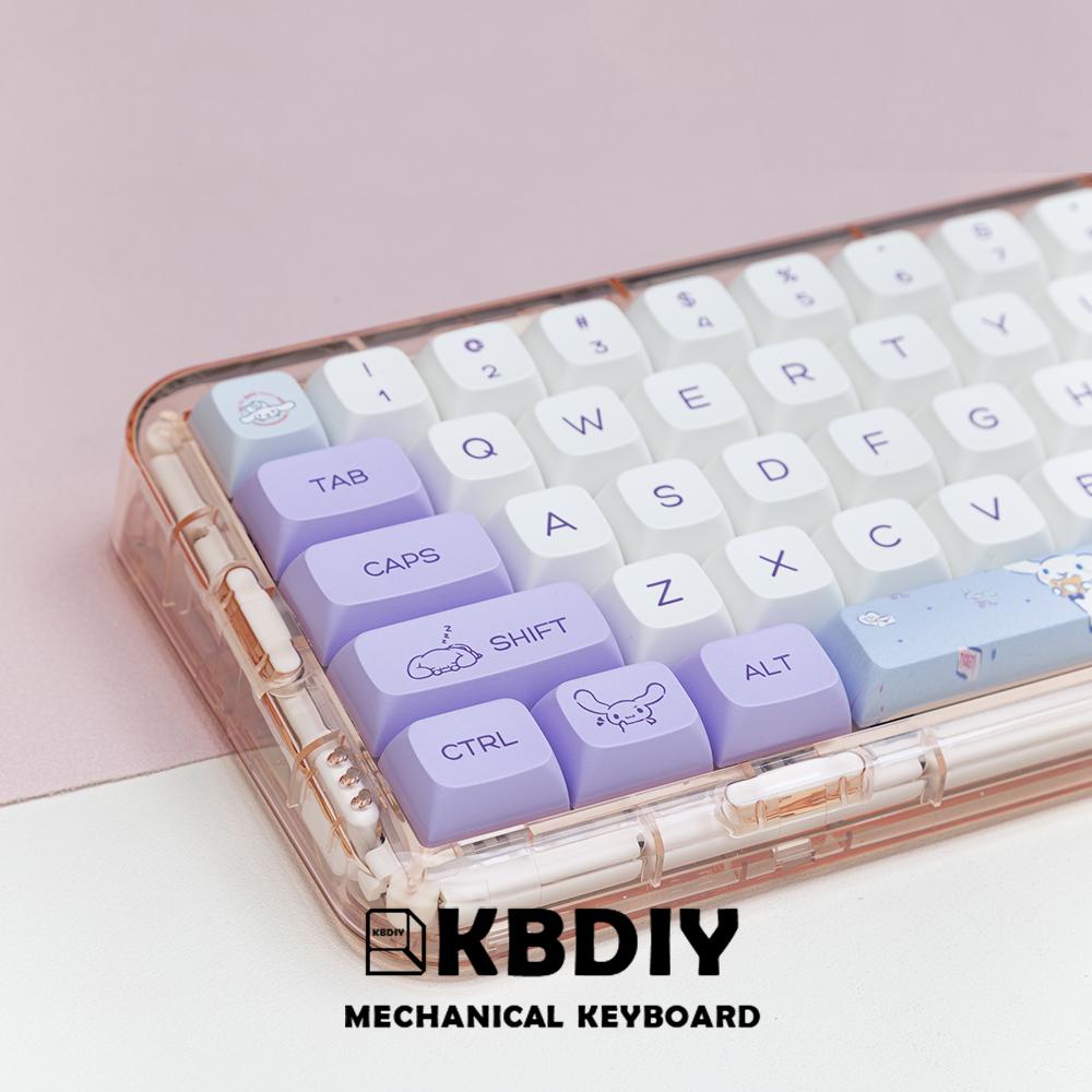 KBDiy 140 Phím/Bộ Hình Chó Dễ Thương Keycaps PBT Dye-SUB DIY Tùy Chỉnh XDA Hồ Sơ Nắp Phím Cho Công Tắc MX Game Cơ Nắp