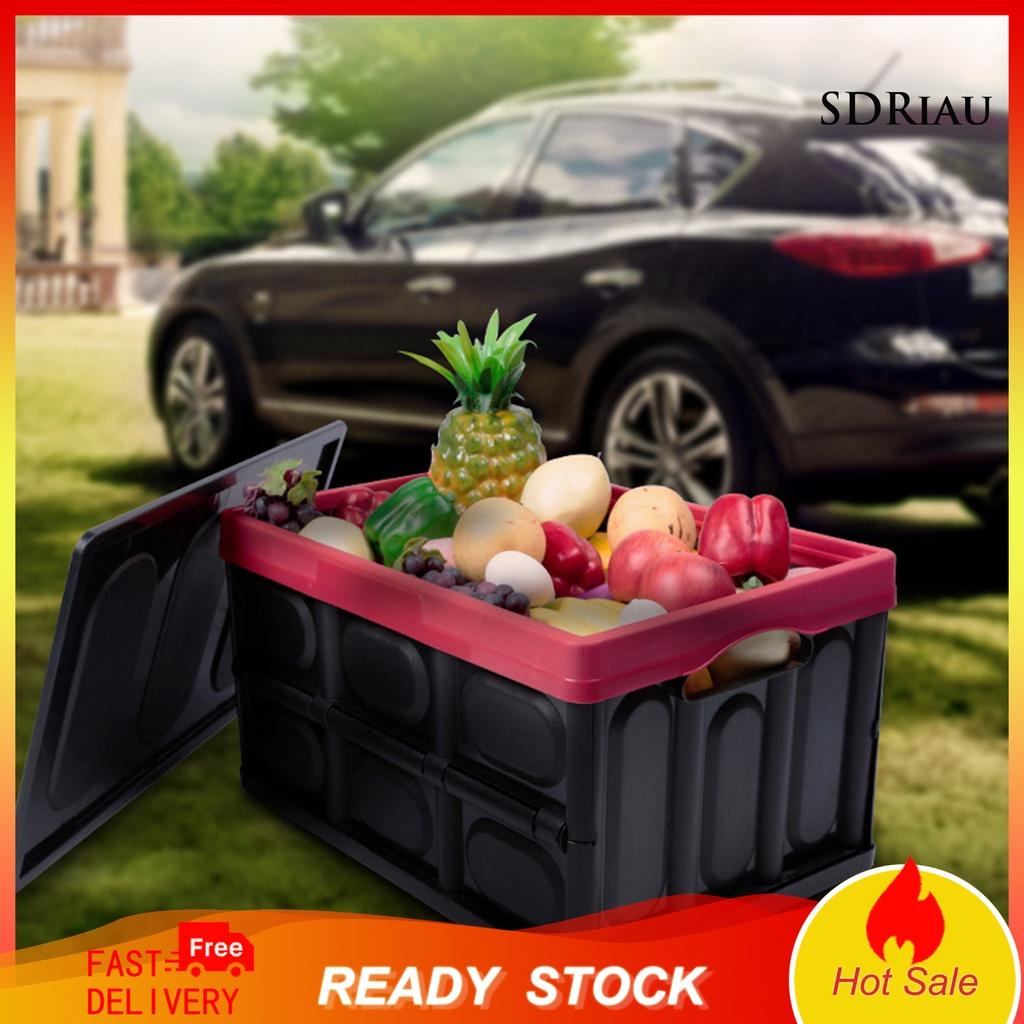 Hộp Đựng Đồ Có Nắp Đậy Sức Chứa Lớn Tiện Dụng Cho Xe Hơi / Xe Tải / Cắm Trại