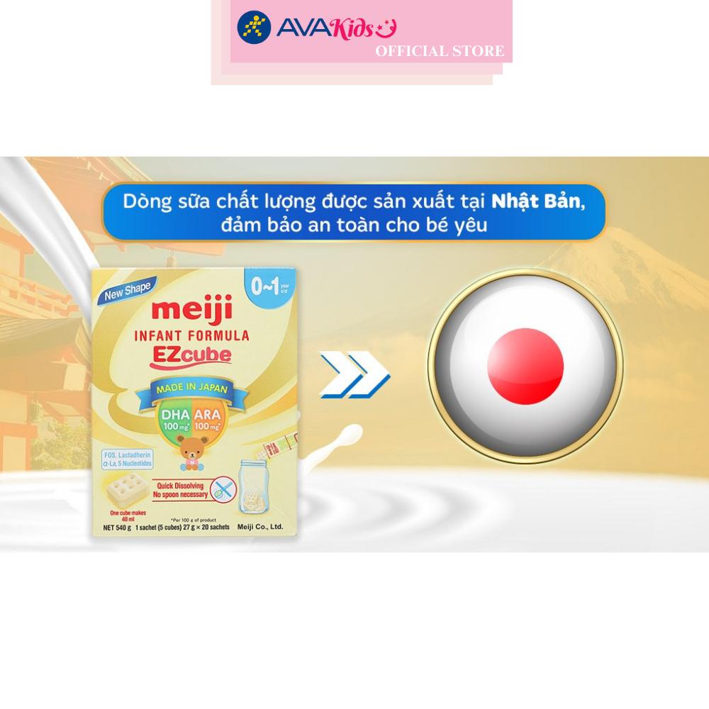 Sữa bột dạng thanh Meiji Infant Formula Ezcube 540g (0 - 12 tháng)