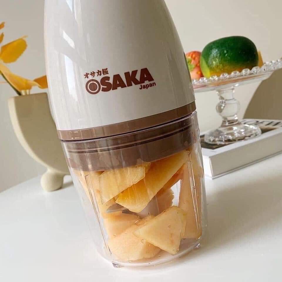 Máy Xay Cắt Đa Năng OSAKA Nắp Đồng Nhật Bản 700ml lưỡi xay kép 350W, Máy Xay Thịt Cá, Xay Sinh Tố - Hàng Chính Hãng