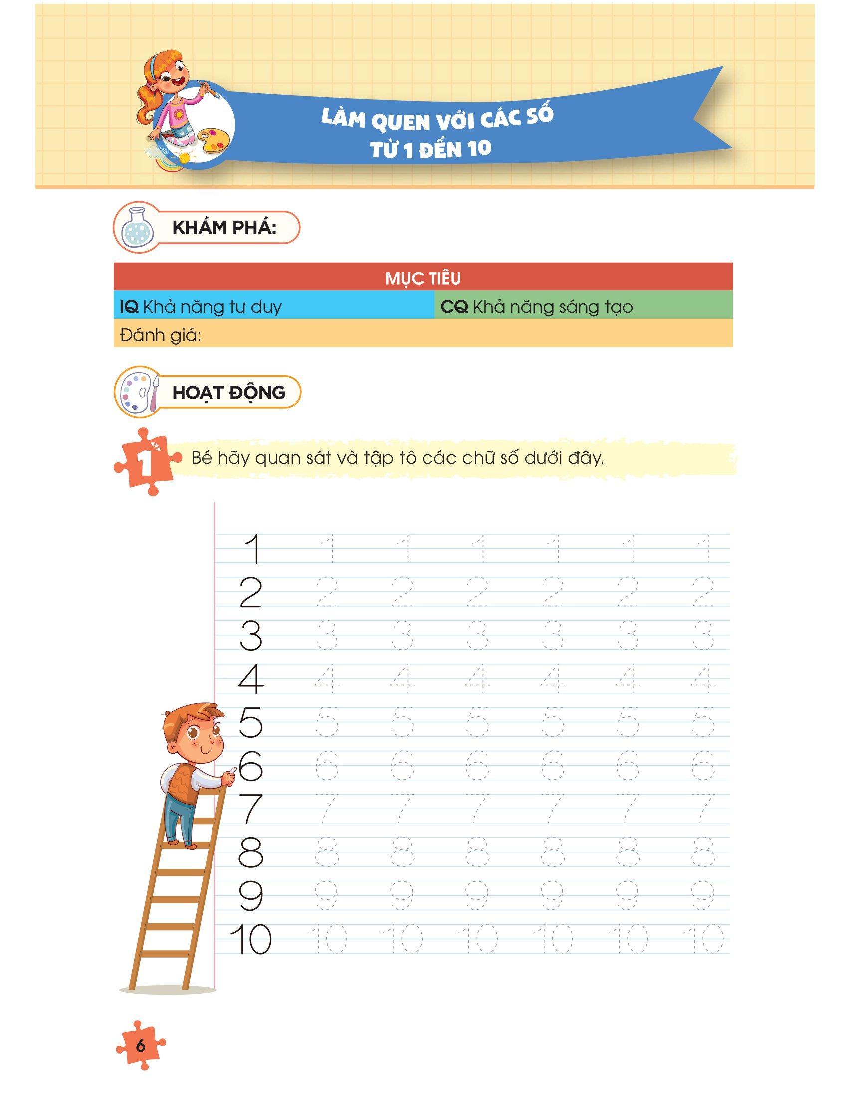 IQ Montessori Toán Học - Phát Triển Toàn Diện Khả Năng Tư Duy Logic Cho Trẻ Từ 3-6 Tuổi