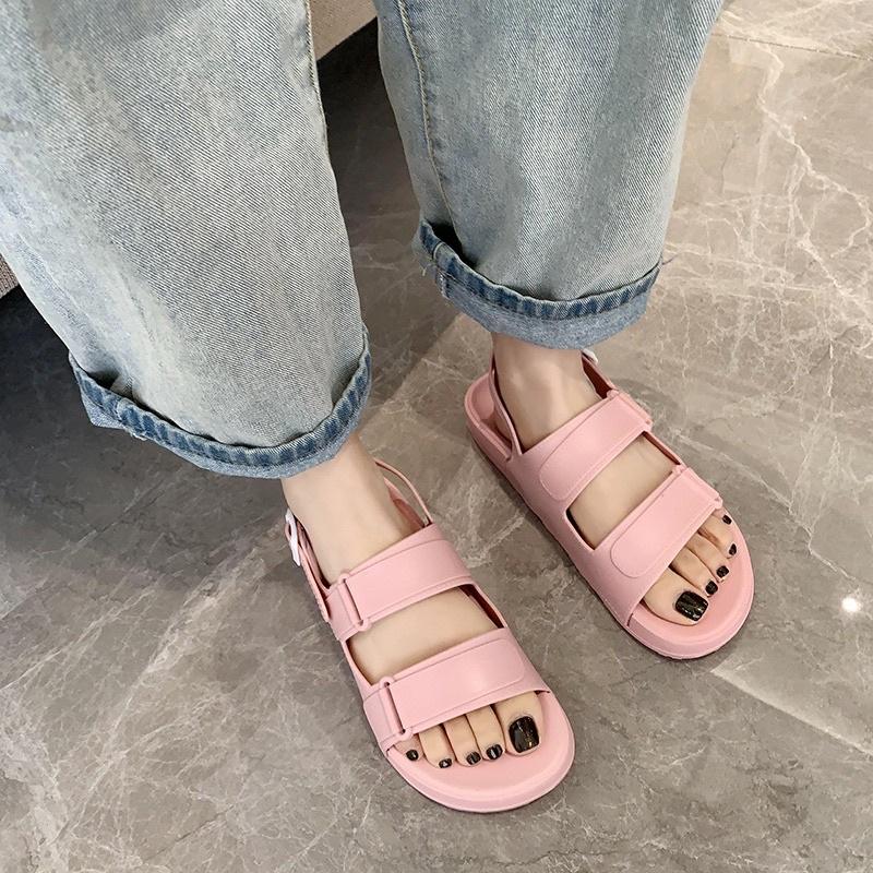 SANDAL NỮ CAO SU DẺO, Giày Sandals nữ kẹo màu mẫu mới