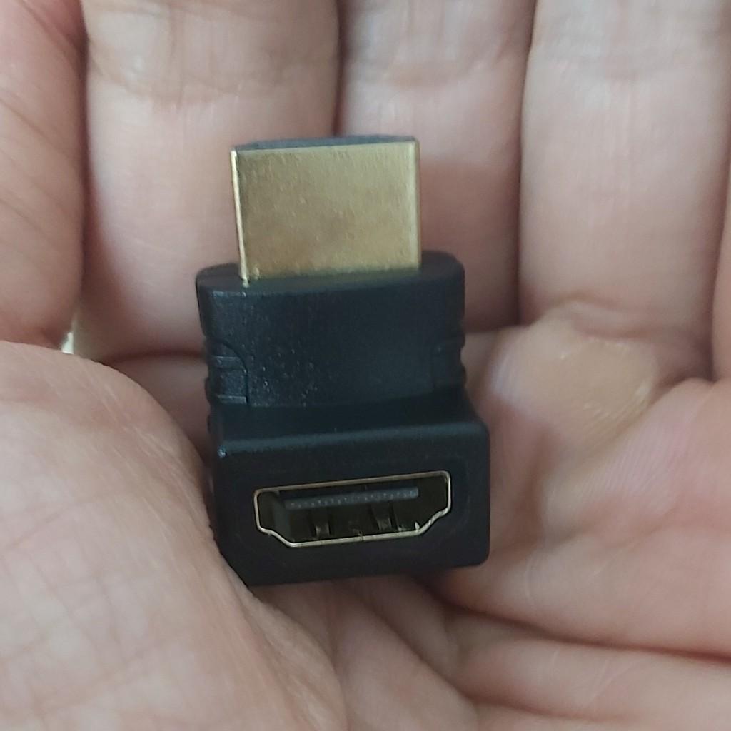 Đầu chuyển HDMI ra HDMI cái góc 90 độ 1080p - Hồ Phạm