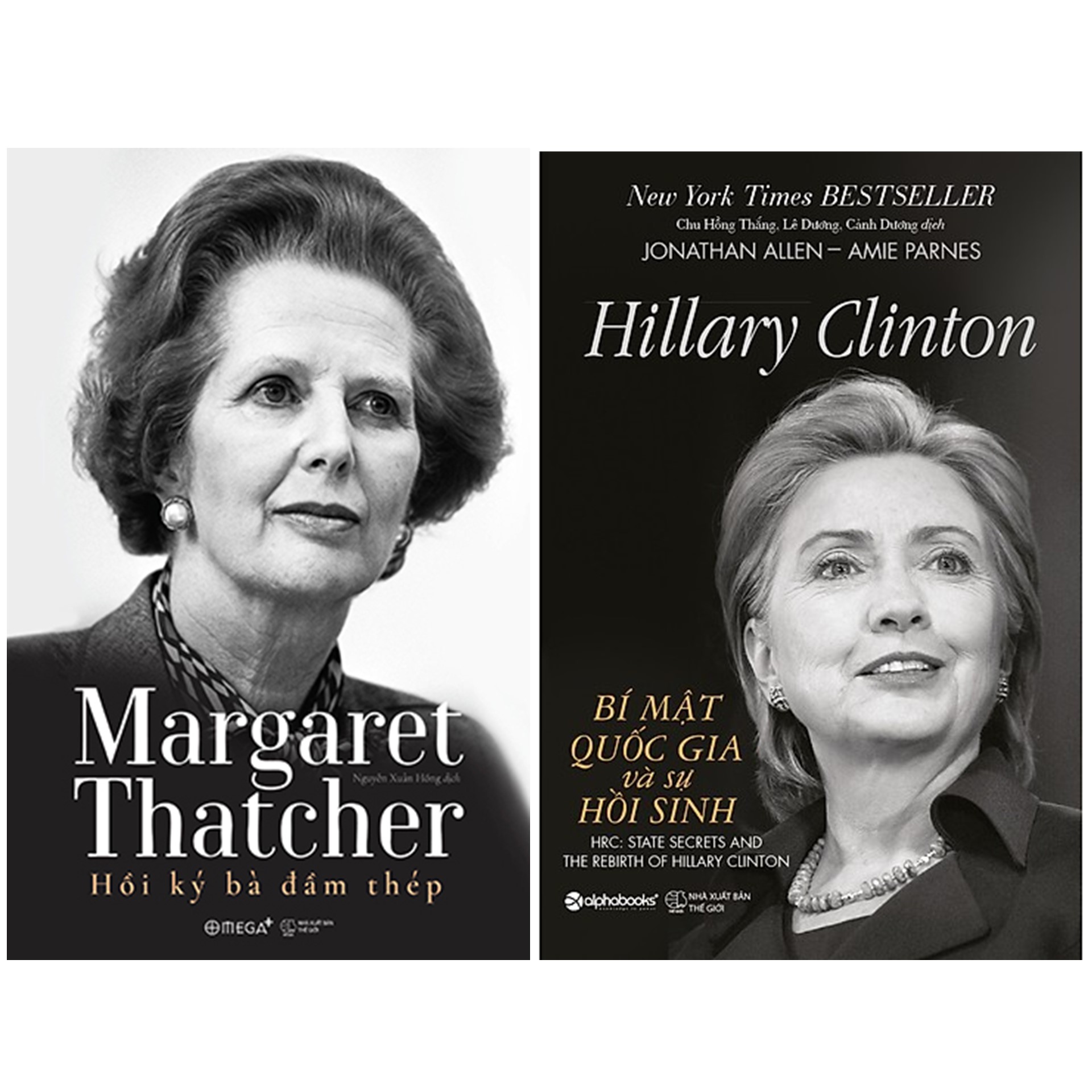 Combo Sách Về Hai Nữ Chính Trị Gia Quyền Lực : Margaret Thatcher - Hồi Ký Bà Đầm Thép + Hillary Clinton - Bí Mật Quốc Gia Và Sự Hồi Sinh