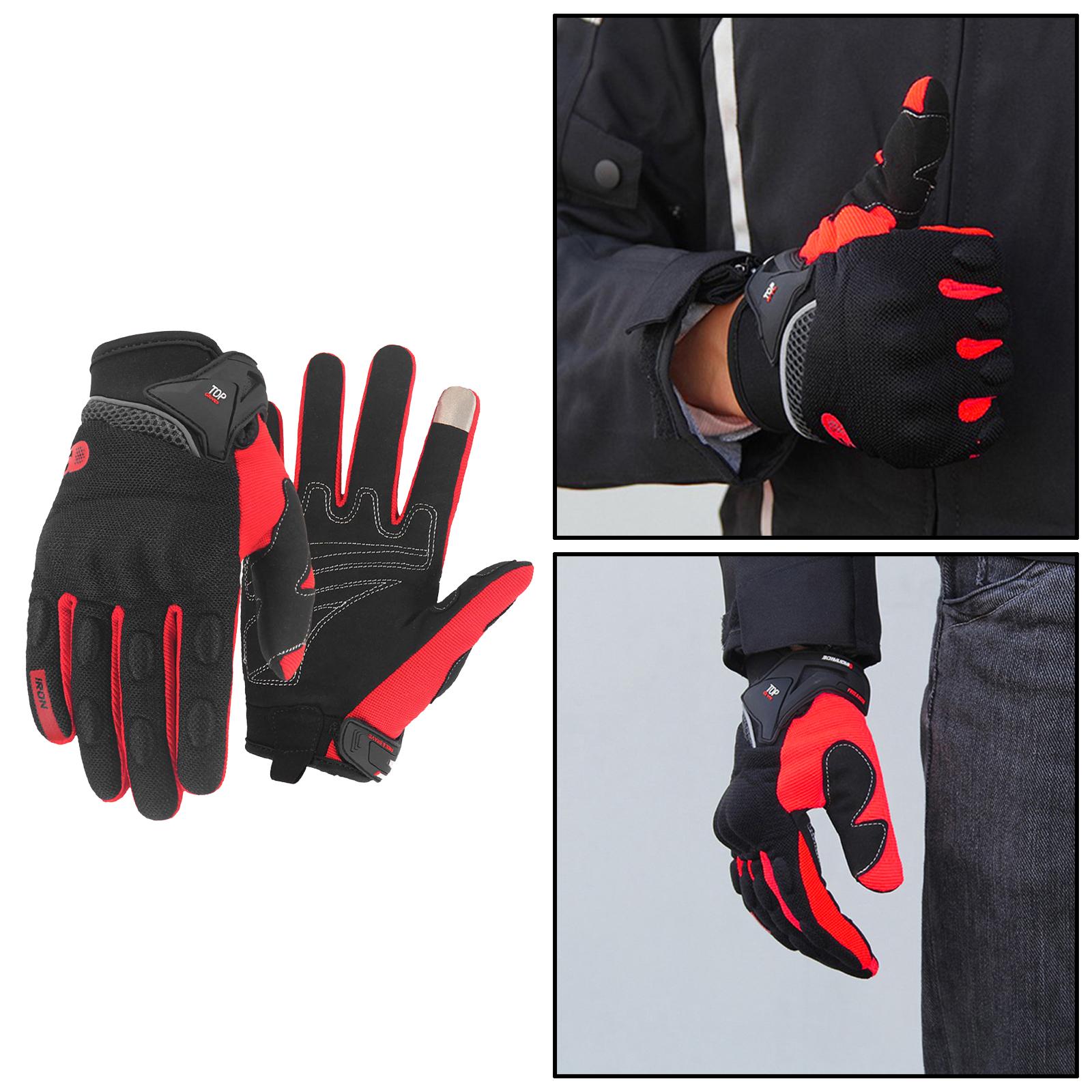 Motorcycle Gloves for Men and Women, Full Finger Touchscreen Motorbike Gloves for Road Racing, Cycling, Climbing, Motocross etc