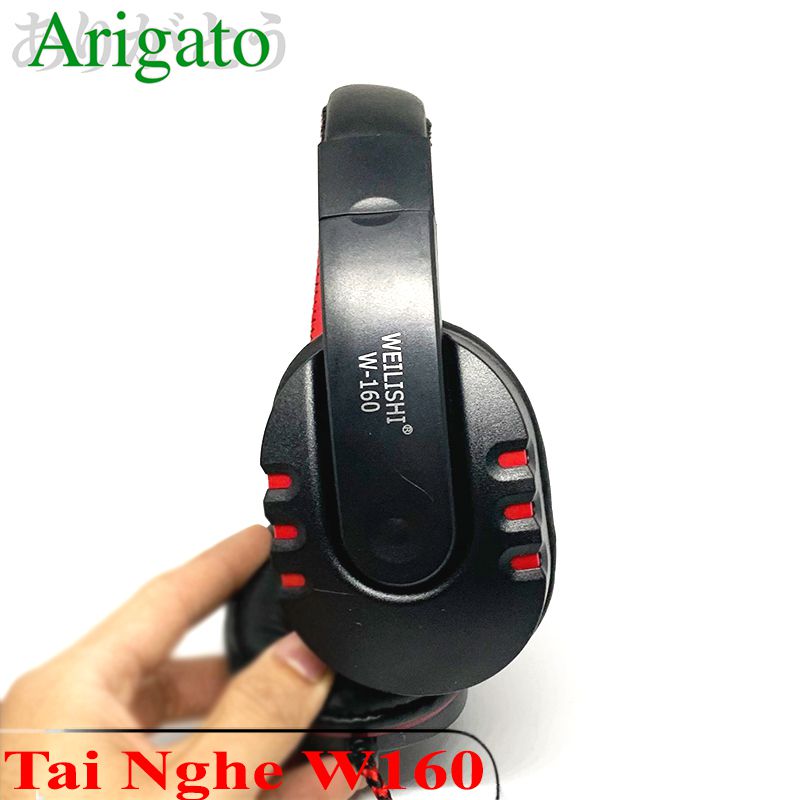 Tai nghe - Tai nghe chụp tai Extra Bass có mic cho game thủ W-160