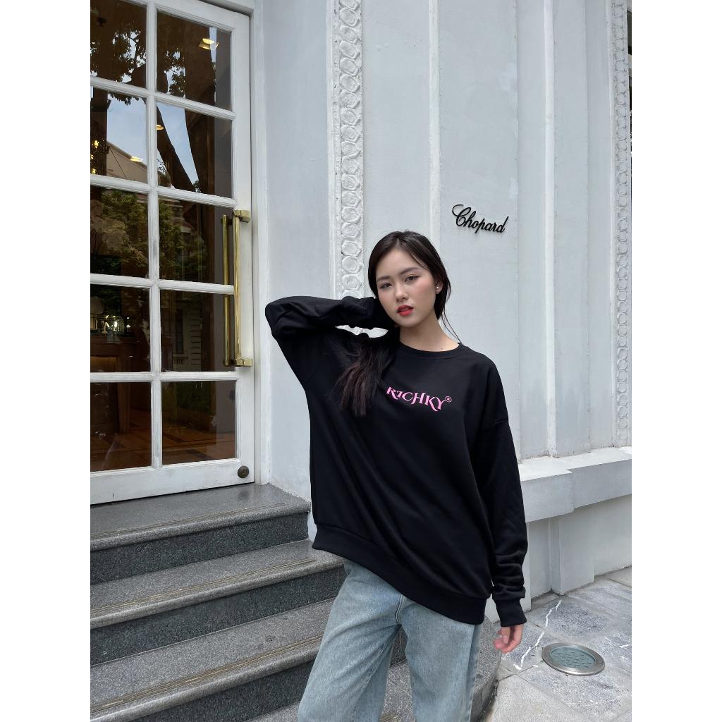 Áo Sweater Local Brand Unisex Richky BlackPink Sweater - RKS03