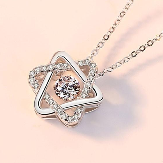 Dây Chuyền Bạc Nữ 925 - Vòng Cổ Bạc Nữ Đẹp Đính Đá TNC JEWELLERY