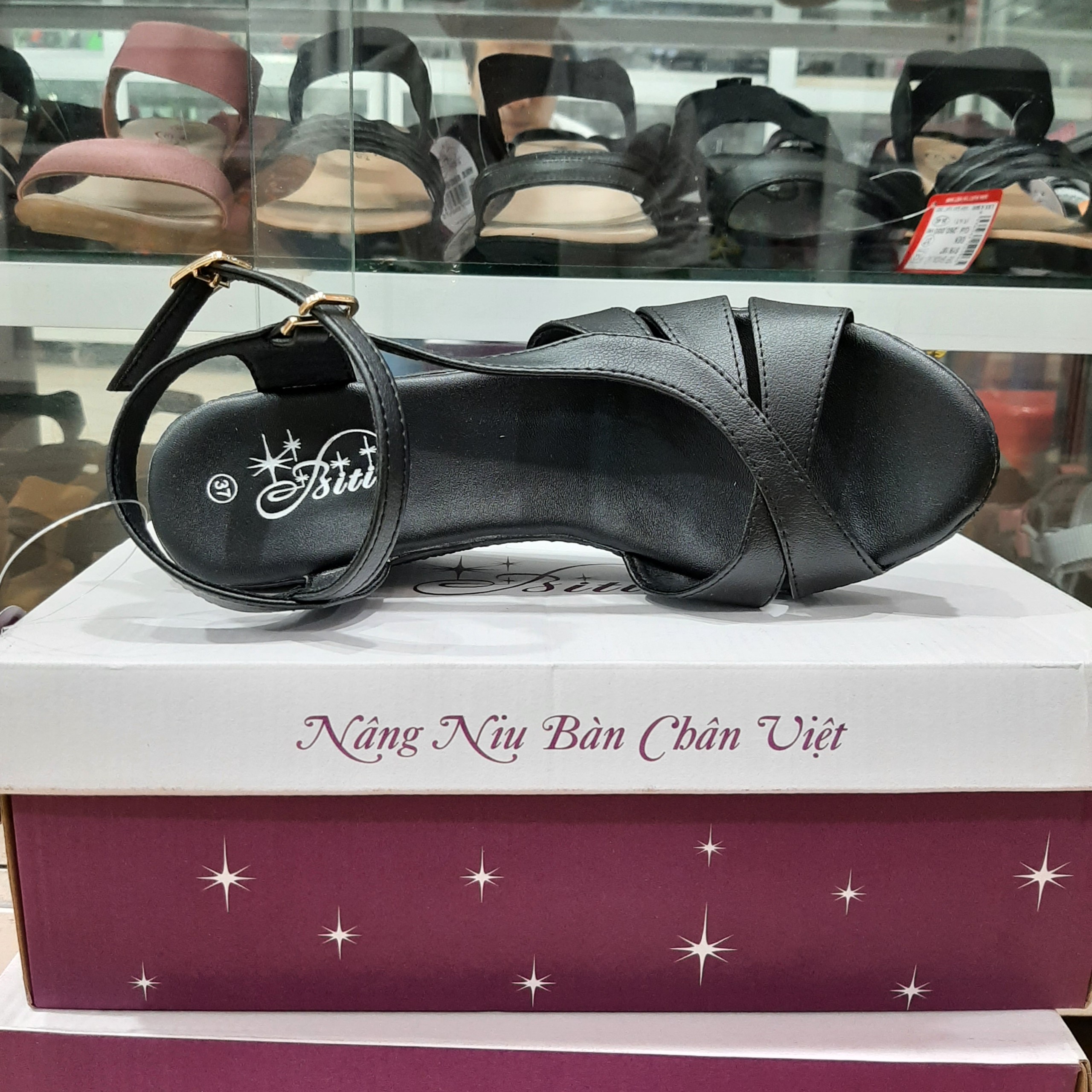 Sandal Nữ Đế Cao 7cm DPW071988 (2 màu nâu và đen)