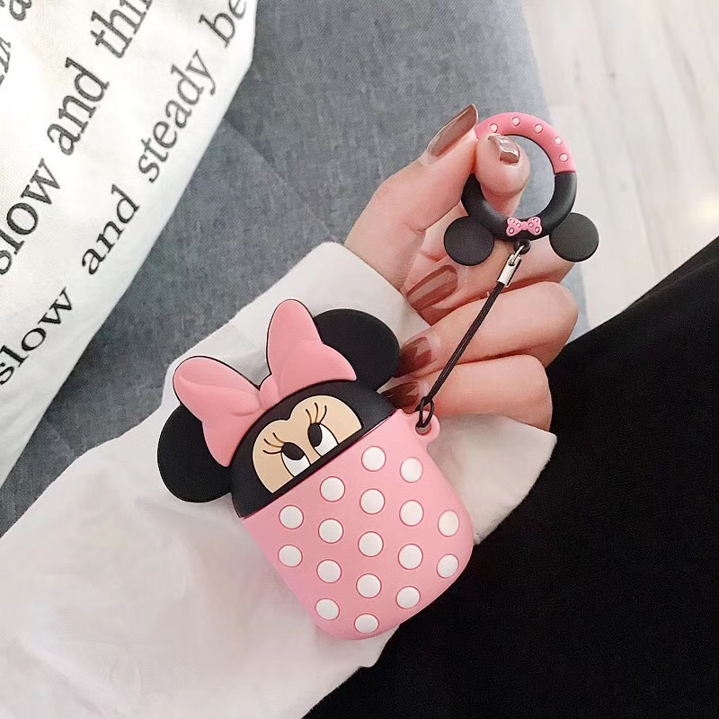 Airpods case, Ốp silicone bảo vệ dành cho Airpods 1/2 - Disney - Hàng Chính Hãng