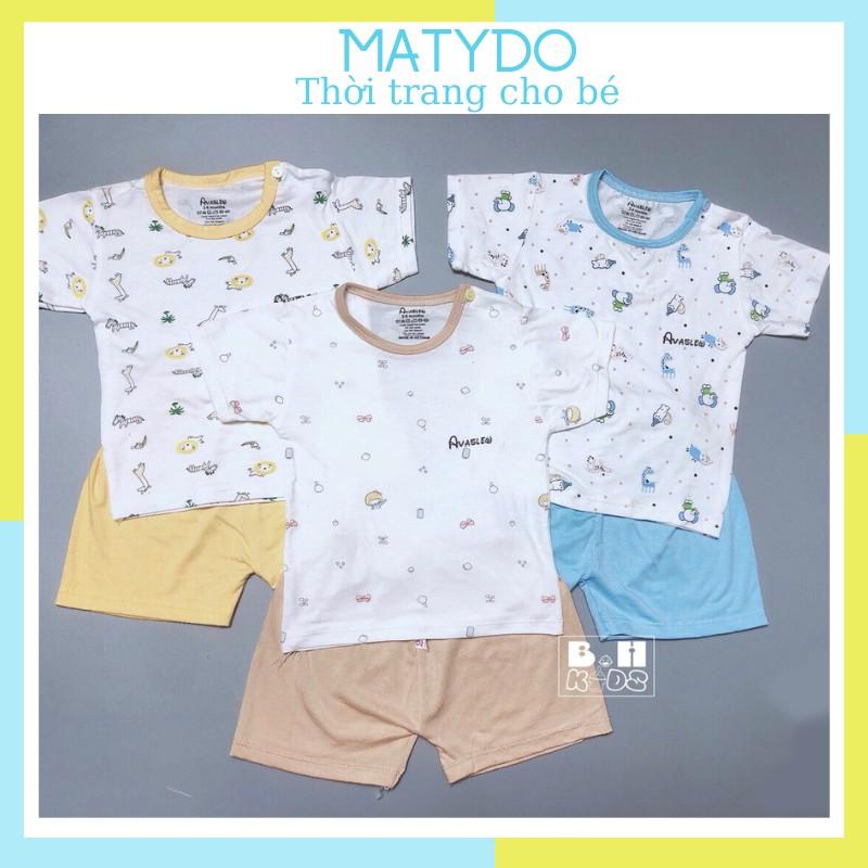 Bộ quần áo trẻ em thun cotton cho bé giá rẻ AV01