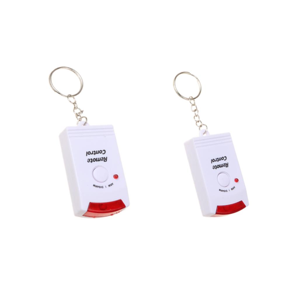 IR Motion Sensor Alarm Intruder Detector with 2 Wireless Remote Controller